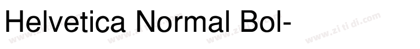 Helvetica Normal Bol字体转换